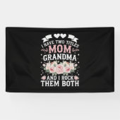 私は母と祖母の可愛い母の日の2つのタイトルを持っている 横断幕 (横)