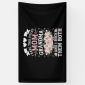 私は母と祖母の可愛い母の日の2つのタイトルを持っている 横断幕 (縦)