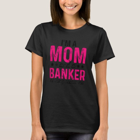 私は母と銀行員の女性は何も私を怖がらせバ Tシャツ (正面)