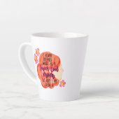 私は母になるとは夢にも思わなすごいクールい カフェラテマグ (左アングル)