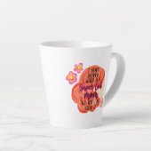 私は母になるとは夢にも思わなすごいクールい カフェラテマグ (右アングル)