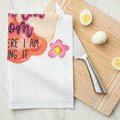 私は母になるとは夢にも思わなすごいクールい キッチンタオル (四つ折り)