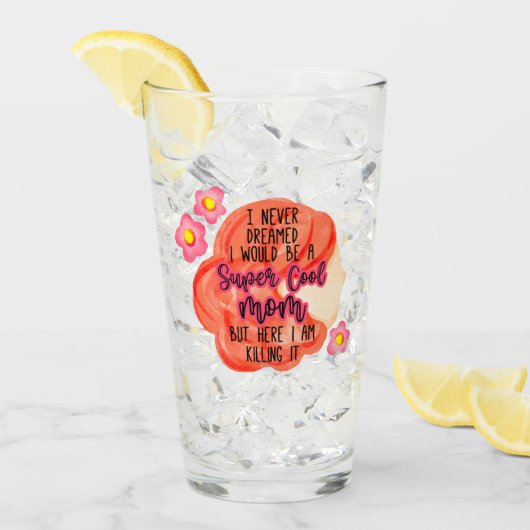 私は母になるとは夢にも思わなすごいクールい タンブラーグラス (アイス正面)
