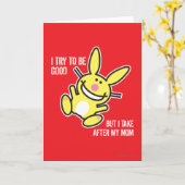 私は母に似ている カード (黄色い花)