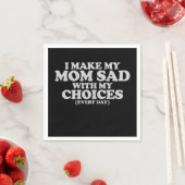 私は母に毎日私の選択を悲しませる スタンダードカクテルナプキン (インサイチュ)