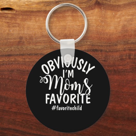 私は母のお気に入りの娘お気に入りのだ キーホルダー (正面)