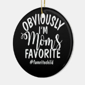 私は母のお気に入りの娘お気に入りのだ セラミックオーナメント (左)