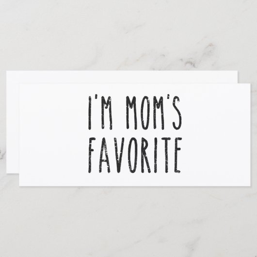 私は母のお気に入りの息子か娘だ (正面/裏面)