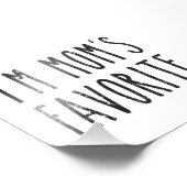 私は母のお気に入りの息子か娘だ フォトプリント            (角)