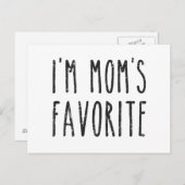 私は母のお気に入りの息子か娘だ ポストカード (正面/裏面)