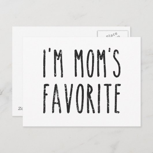私は母のお気に入りの息子か娘だ ポストカード (正面/裏面)