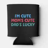 私は母のかわいいパパのラッキーな娘クール 缶クーラー (裏面)