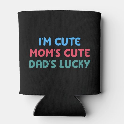 私は母のかわいいパパのラッキーな娘クール 缶クーラー (裏面)