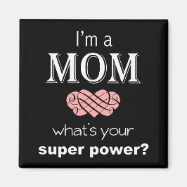 私は母のパワーすごいスクエアマグネット マグネット