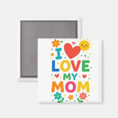 私は母のマグネットが大好き マグネット (正面/裏面)