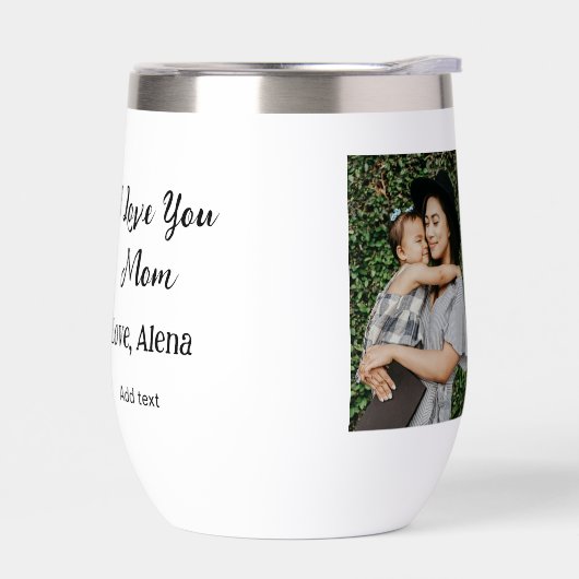 私は母の日を追加の写真の文字を愛エレガントしている (左面)