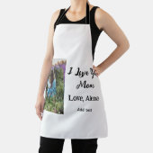 私は母の日を追加の写真の文字を愛エレガントしている エプロン (インサイチュ)