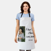 私は母の日を追加の写真の文字を愛エレガントしている エプロン (着用した状態)