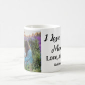 私は母の日を追加の写真の文字を愛エレガントしている コーヒーマグカップ (中央)
