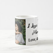 私は母の日を追加の写真の文字を愛エレガントしている コーヒーマグカップ (中央)