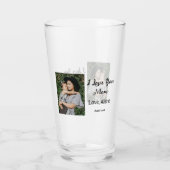 私は母の日を追加の写真の文字を愛エレガントしている タンブラーグラス (裏面)