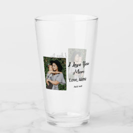 私は母の日を追加の写真の文字を愛エレガントしている タンブラーグラス