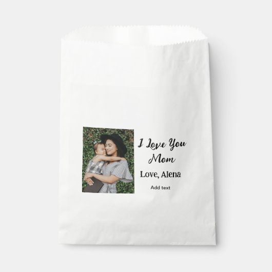 私は母の日を追加の写真の文字を愛エレガントしている フェイバーバッグ (正面)