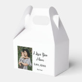 私は母の日を追加の写真の文字を愛エレガントしている フェイバーボックス (裏面サイド)