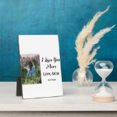 私は母の日を追加の写真の文字を愛エレガントしている フォトプラーク (側面)