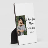 私は母の日を追加の写真の文字を愛エレガントしている フォトプラーク (側面)