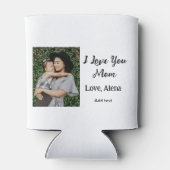 私は母の日を追加の写真の文字を愛エレガントしている 缶クーラー (裏面)