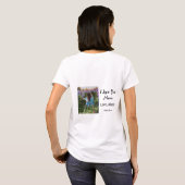 私は母の日を追加の写真の文字を愛エレガントしている Tシャツ (裏面フル)