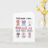 私は母の日クリスチャンのモチベーション母はJesと言う カード (黄色い花)