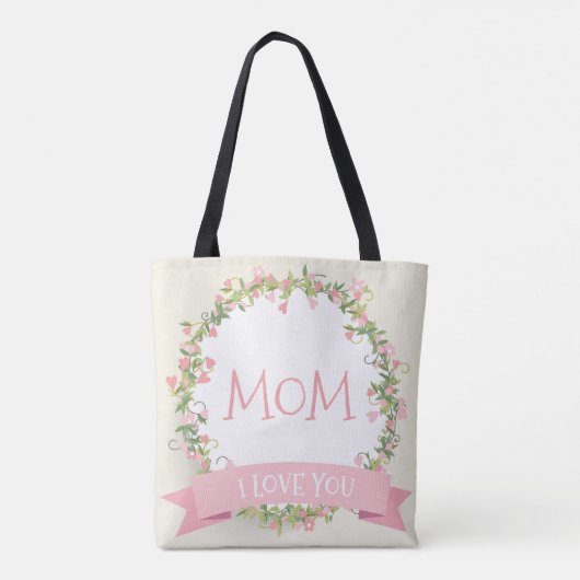 私は母の日トートバッグあなたを愛する トートバッグ (裏面)