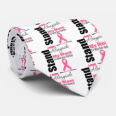 私は母の横に立っている乳がん ネクタイ (ロール)