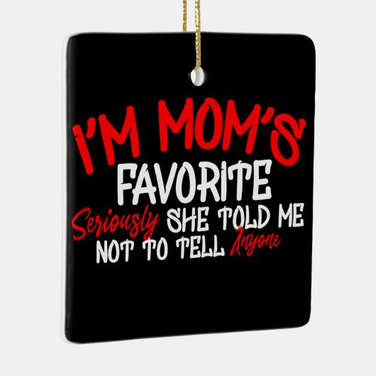 私は母の真剣な彼女お気に入りのは私に電話しないように言った セラミックオーナメント (右)