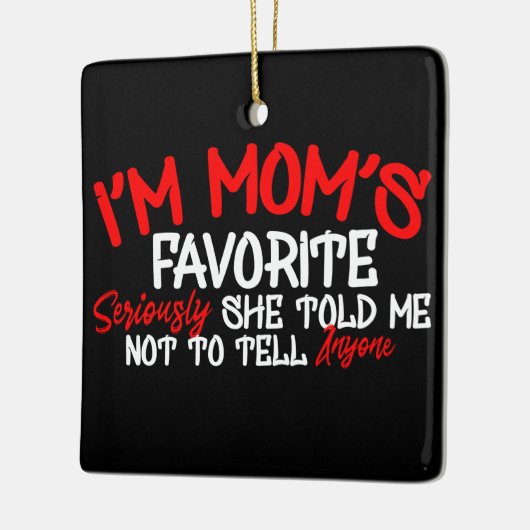 私は母の真剣な彼女お気に入りのは私に電話しないように言った セラミックオーナメント (左)