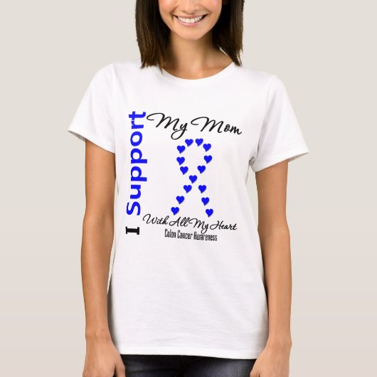 私は母の結腸がんを支持する Tシャツ (正面)