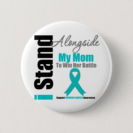 私は母の隣に卵巣癌がある 缶バッジ (正面)