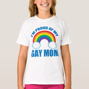 私は母のLGBTQ娘の誇りを持ったゲイプライド Tシャツ