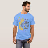私は母ひまわりやる気を起こさせるのギフトガール Tシャツ (正面フル)
