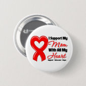 私は母を全力で支えるハート 缶バッジ (正面&裏面)