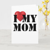 私は母を愛している カード (黄色い花)