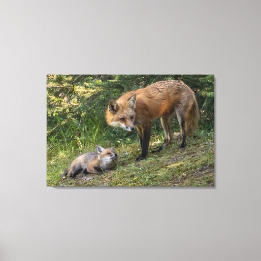 私は母を愛している キャンバスプリント (正面)