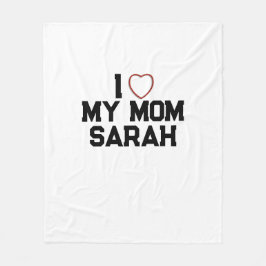 私は母を愛している フリースブランケット