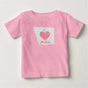 私は母を愛している ベビーTシャツ