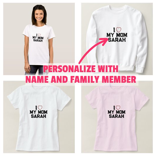 私は母を愛している Tシャツ