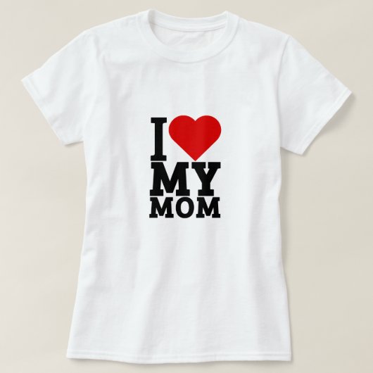 私は母を愛している Tシャツ (デザイン正面)