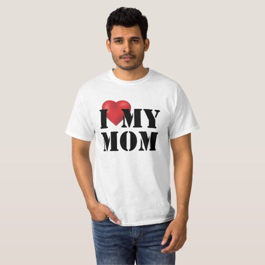 私は母を愛している Tシャツ (正面フル)