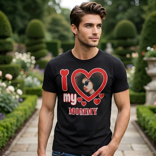 私は母を愛していパーソナライズされたる Tシャツ
